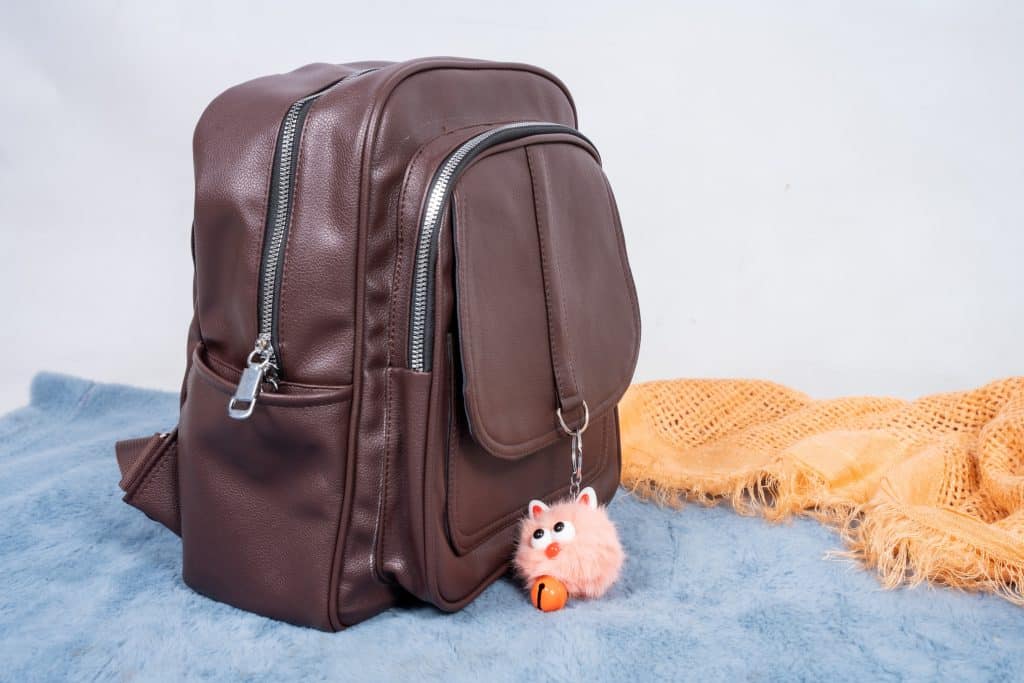 Coffee Color Ladies Backpack side view