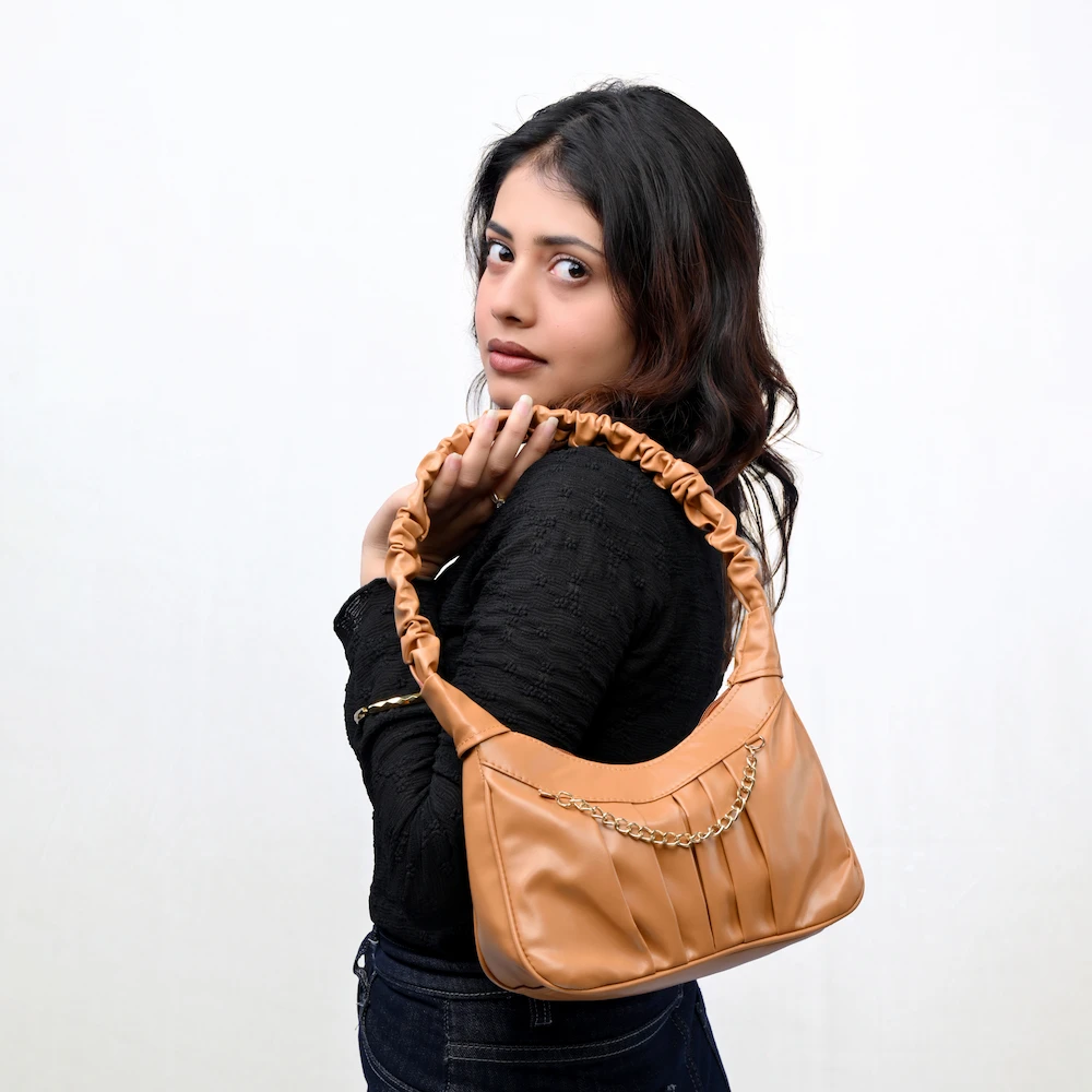 light brown color ladies momo bag