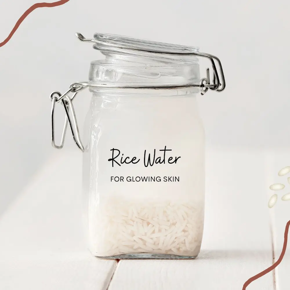 rice water for glowing skin