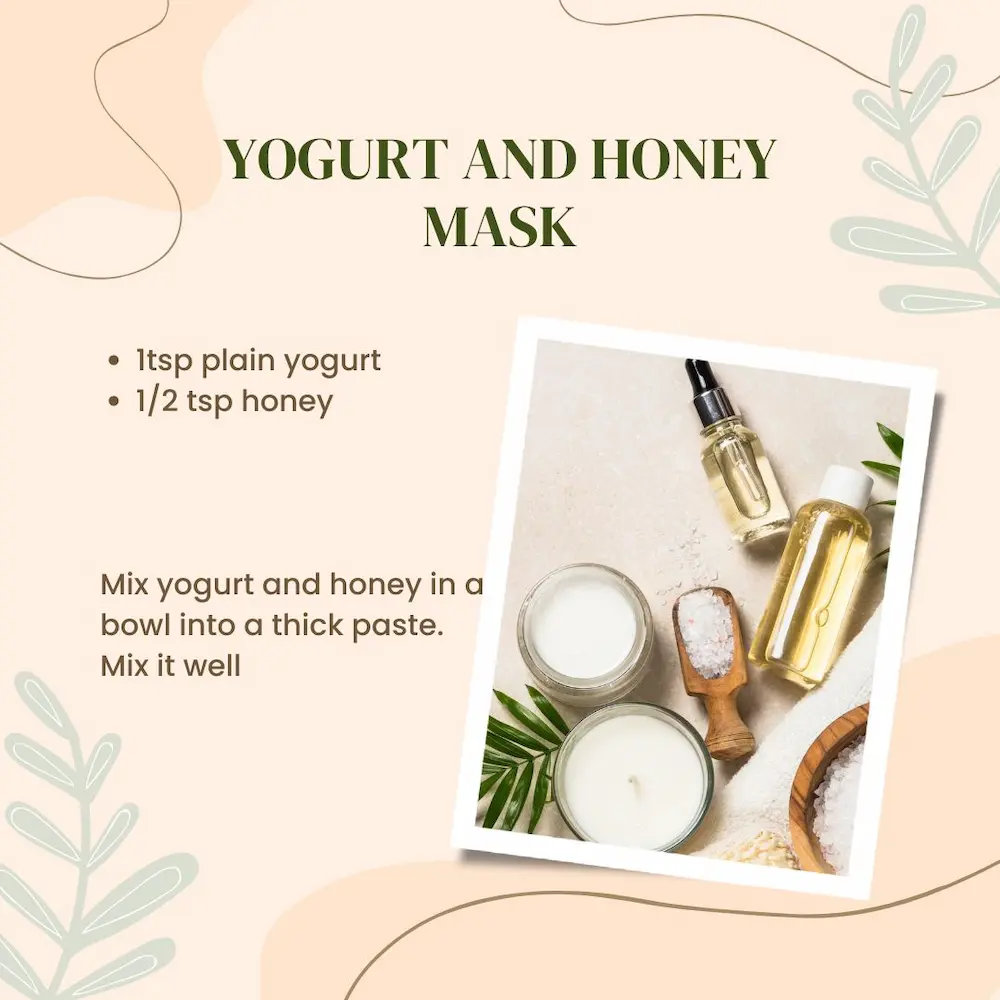 yogurt and honey mask for glowing skin